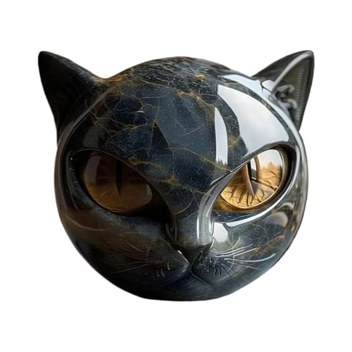 Misaakoeq Schwarze Katzen-Statue – niedliche Miniatur-Tierstatue – glückliche schwarze Katze, Heimdekoration für Männer und Frauen, Innenbereich, Garten, Eingang, Hof, Couchtisch, Display, Wohnräume Misaakoeq Schwarze Katzen-Statue – niedliche Miniatur-Tierstatue – glückliche schwarze Katze, Heimdekoration für Männer und Frauen, Innenbereich, Garten, Eingang, Hof, Couchtisch, Display, Wohnräume von Misaakoeq