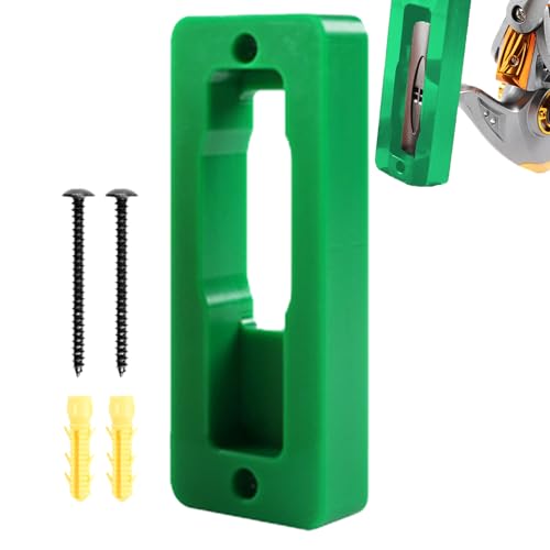 Misaakoeq Wandmontierter Angelrollenhalter – Rollenaufbewahrungshalter | Ausrüstungsaufbewahrung mit Schrauben, platzsparendes Gestell für Angler Tackle Shop Misaakoeq Wandmontierter Angelrollenhalter – Rollenaufbewahrungshalter | Ausrüstungsaufbewahrung mit Schrauben, platzsparendes Gestell für Angler Tackle Shop von Misaakoeq