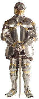 Ritter in Rüstung - Miscellaneous LEBENSGROSSE PAPPFIGUREN / STEHPLATZINHABER / AUFSTELLER von Miscellaneous Lifesize Cutouts