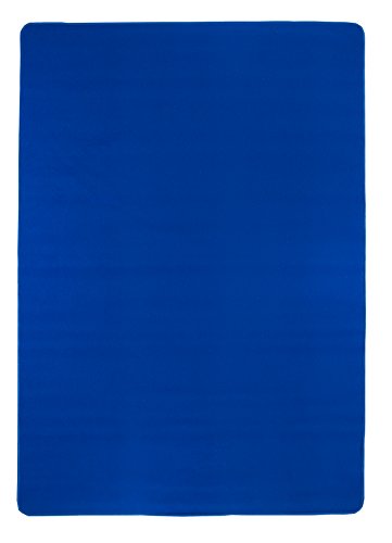 Misento Teppich Velours Kurzflorteppich weich Wohnzimmer Schlafzimmer Flur Essbereich 133 x 190 cm, blau von Misento