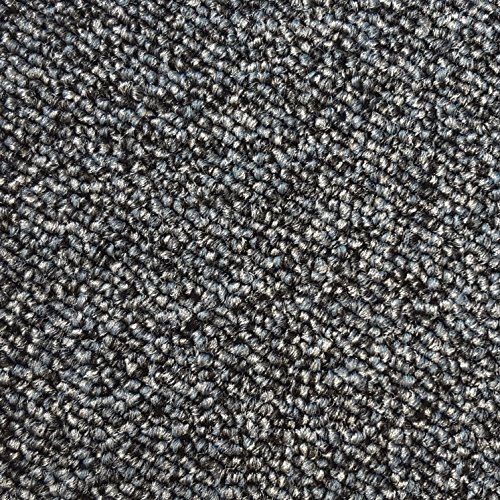 Teppichboden Schlingentextur Kurzflor Auslegware Bodenbelag anthrazit 200 x 400 cm. Weitere Farben und Größen verfügbar von Misento