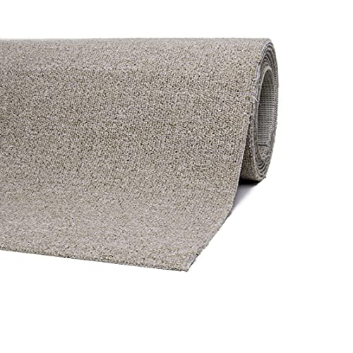 misento Teppichboden Henry Auslegware Meterware Bodenbelag für den Privatbereich Schlingenware zuschneidbar und einfach zu verlegen Beige 400 x 450 cm von Misento