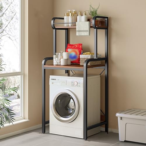 2-Tier Bathroom Shelf Over Washing Machine Toilet Space Saving Multifunctional Storage Rack Organizer 68x60x162cm 2-Tier Bathroom Shelf Over Washing Machine Toilet Space Saving Multifunctional Storage Rack Organizer 68x60x162cm von MisetGao