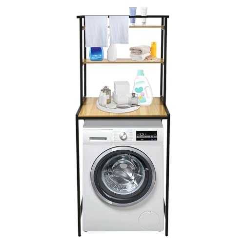 MisetGao Cabinet Washing Machine and Dryer Storage Rack 3-Tier Over Washing Machine Storage Rack Bathroom Space Saving Organiser Shelf for Bathroom Laundry Rooms Balconies Porches Living Room 69 * MisetGao Cabinet Washing Machine and Dryer Storage Rack 3-Tier Over Washing Machine Storage Rack Bathroom Space Saving Organiser Shelf for Bathroom Laundry Rooms Balconies Porches Living Room 69 * von MisetGao