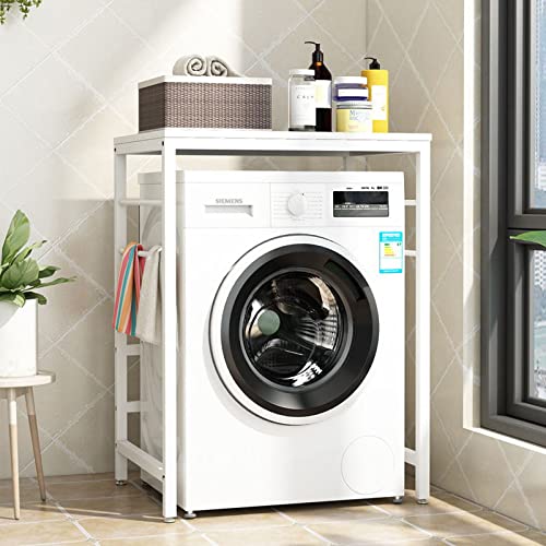 MisetGao Washing Machine Rack for Non-Perforated Stacking Shelf, Single Layer Storage Rack for Balcony, Bathroom and Cosmetics, Vanity MisetGao Washing Machine Rack for Non-Perforated Stacking Shelf, Single Layer Storage Rack for Balcony, Bathroom and Cosmetics, Vanity von MisetGao