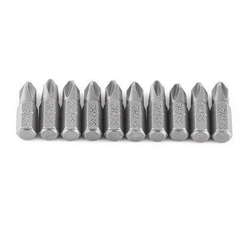 10 Stück 25mm PH2 Bit, Gipskarton-Trockenbau-Trockenbau-Schraubendreher-Bits, magnetische Schlagschrauber-Bits, Schraubendreher-Einsatz-Bit von Miskall