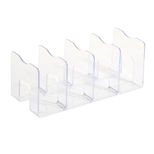 Acryl-Schreibtisch-Akten-Organizer-Halter, 4 Aufrechte, Durchsichtige Desktop-Mail-Sortierer, Dokumenten-Magazin-Aufbewahrung, Organisation, Brief-Ordner-Racks Für Zuhause, Büro Und Klassenzimmer von Miskall
