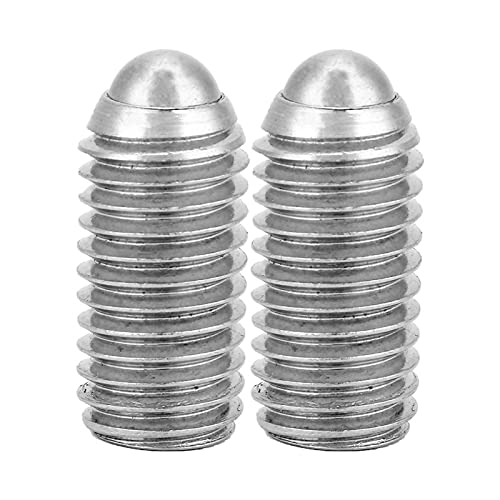 Edelstahl 10 Stück M12 Serie Edelstahl Positionierung Kugelschraube Stahlgewinde Innensechskant Feder Kugel Kolbenschraube(M12*25(10PCS)) von Miskall