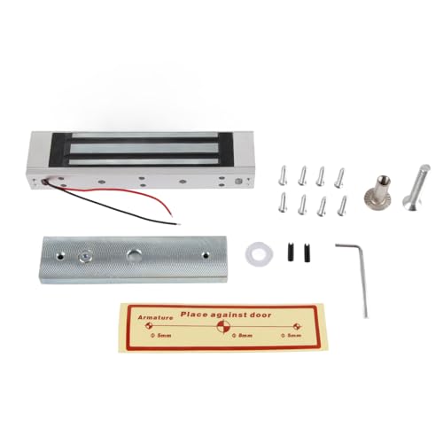 Miskall Elektromagnetisches Schloss, Sicher Und Zuverlässig, Langlebig Und Mit 24 V Eingebettetes Elektrisches Magnetschloss Für Zugangskontrollsysteme von Miskall
