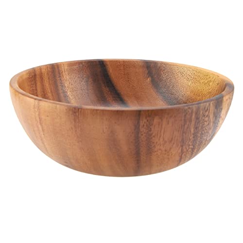 Klassische Große Runde Holzschale – Massivholzschale Für Salat, Suppe, Reis – Handgefertigtes Küchenutensil(20 * 7cm) von Miskall