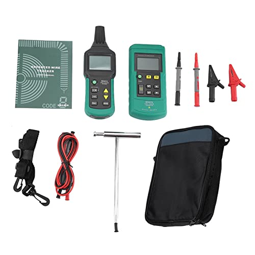 Wire Cable Locator, Digitales Tragbare Profi Kabelsucher für Testkabelnetzwerke, unterirdische Telefonleitungen, Stromkreise, Rohrleitungen, Sicherungen, Schalter, Kurzschlussfinder (MS6818) von Miskall