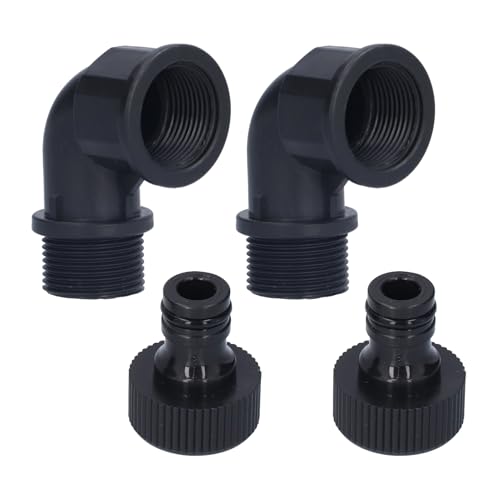 Miskall Ellbogenanschlussschlauchadapter stabile professionelle Übergangsverbindungen mit Wegen des Gießens Gemüse 2Set 15mm Brustgarten im Freien (6-Minute Directional Elbow Inner and Outer Wire) von Miskall
