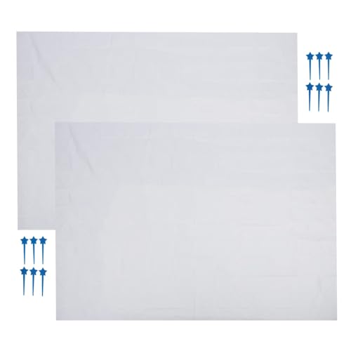 Miskall Picknickdecke, Einweg -Picknickmatte 150x200 cm 2pcs tragbare große Stranddecke im Freien für Camping Picknickpark Family Dinner Nicht gewohnt Stoff von Miskall