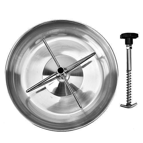 Miskall Stainless Steel Piglet Feeding Sow Trough Bowl Livestock Fodder Solid Durable Specially Designed 25 * 6cm von Miskall