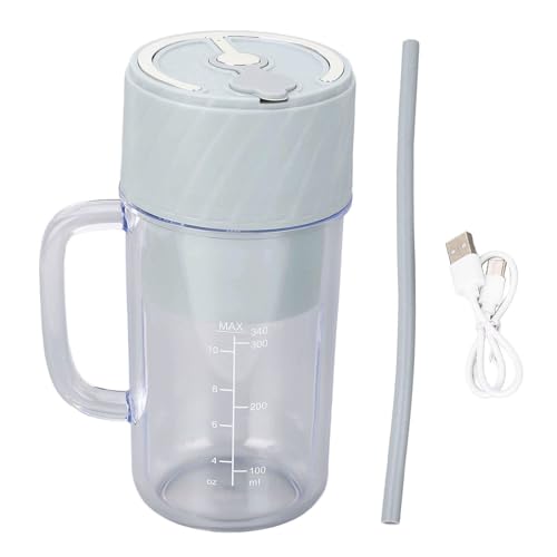 Tragbarer Mixer Multifunktional effizient wiederaufladbare 10 Blätter tragbare Saftbecher für Smoothies Sauces Säfte Proteinpulverpüree oder Küchenhausreisen (Green) von Miskall