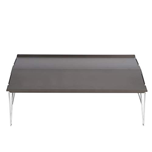 Tragbares Außenwanderungswanderungs -Aluminiumtisch -Picknick BBQ Dining Compact Leichtes Einfach Installation für das Campingfischen von Miskall