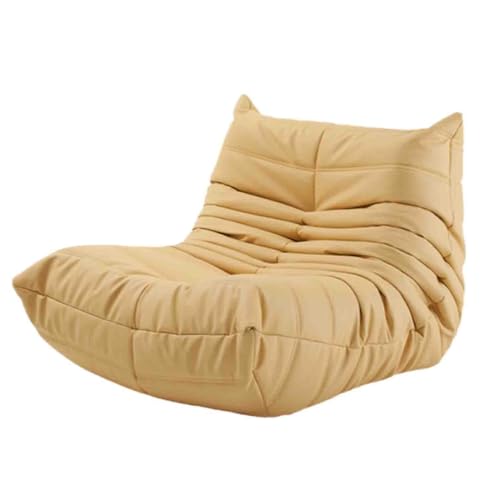 Faules Sofa, lässiges Sofa Schlafzimmer Wohnzimmer kann sich hinlegen und schlafen, Einzelsessel, NAPA Leder verschleißfest und kratzfest,C-103X88X70CM von Misorat