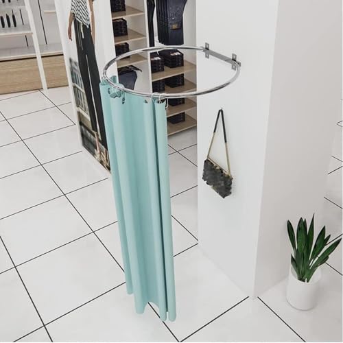 Misorat Umkleidekabine Bewegliche Umkleidekabine Tragbares Bekleidungsgeschäft Umkleidekabine High-End-Schattierungsvorhang für die Umkleidekabine im Innenbereich Tragbar,Sky Blue Color-70x30cm von Misorat