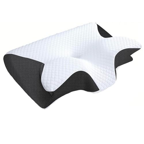 Pillowdaddy Pillow Daddy Das Nacken - Therapiekissen Ergonomisches Memory Foam Kissen – Nackenstützkissen für Seiten-, Rücken-, Bauchschläfer, Waschbar,Kissenkern + Innenfutter + Außenkissen,Black von Misorat