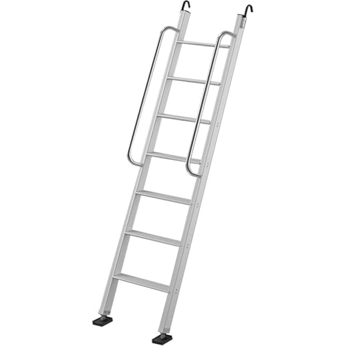 Silber Innen Etagenbett Leiter, Keller Fenster Gut Egress Leiter, 330 LB Lastkapazität/Universal Wohnmobil gerade Leiter für Top Etage Camper Haus RV, Aluminium,7 Steps Silber Innen Etagenbett Leiter, Keller Fenster Gut Egress Leiter, 330 LB Lastkapazität/Universal Wohnmobil gerade Leiter für Top Etage Camper Haus RV, Aluminium,7 Steps von Misorat