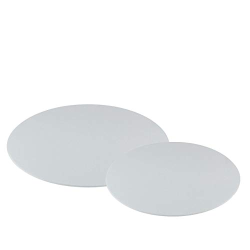 Miss Bakery's House® Cake Board - Acryl - Set - 2 Stück - Weiß - Rund (Ø 20 cm + Ø 30 cm) - Tortenunterlage - wiederverwendbar - abwaschbar - stabil von Miss Bakery's House