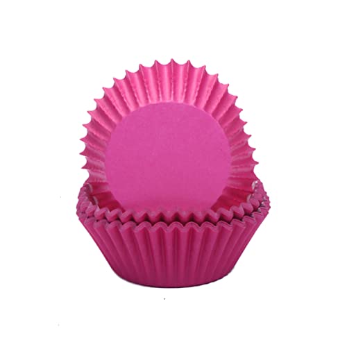 Miss Bakery's House® Mini-Muffinförmchen Standard - Ø 32 mm x 20 mm - Pink - 200 Stück - Papier-Backförmchen - für kleine Cupcakes, Muffins, Pralinen von Miss Bakery's House