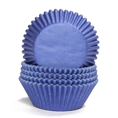 Miss Bakery's House® Papierbackförmchen - Standard - Dunkelblau - 75 Stück - Ø 5 cm x 3 cm - backfest - für Muffins und Cupcakes - Form zum Mitbacken im Ofen von Miss Bakery's House