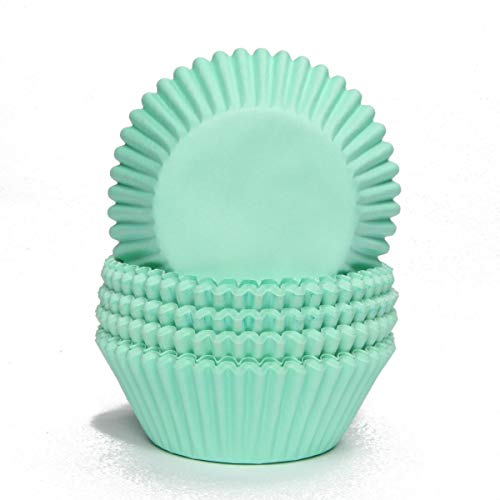 Miss Bakery's House® Papierbackförmchen - Standard - Mint - 75 Stück - Ø 5 cm x 3 cm - backfest - für Muffins und Cupcakes - Form zum Mitbacken im Ofen von Miss Bakery's House