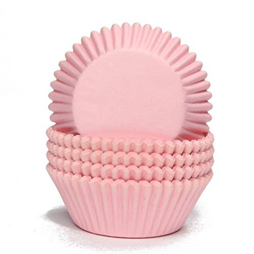 Miss Bakery's House® Papierbackförmchen - Standard - Rosa - 75 Stück - Ø 5 cm x 3 cm - backfest - für Muffins und Cupcakes - Form zum Mitbacken im Ofen von Miss Bakery's House