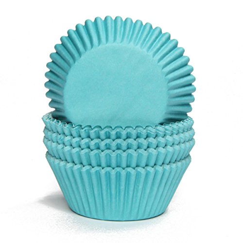 Miss Bakery's House® Papierbackförmchen - Standard - Türkis - 75 Stück - Ø 5 cm x 3 cm - backfest - für Muffins und Cupcakes - Form zum Mitbacken im Ofen von Miss Bakery's House