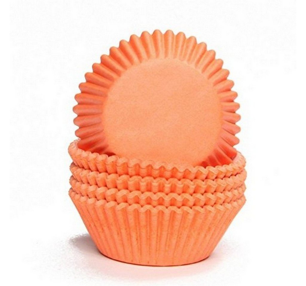 Miss Bakery's House Muffinform Papierbackförmchen - Ø 50 mm x 30 mm, (Orange 75-tlg), Standardgröße, backofenfest von Miss Bakery's House