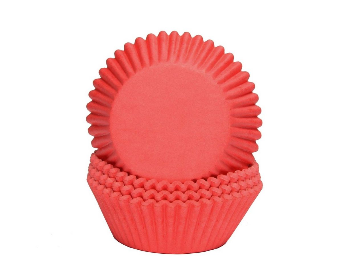 Miss Bakery's House Muffinform Papierbackförmchen - Ø 50 mm x 30 mm, (Rot 75-tlg), Standardgröße, backofenfest von Miss Bakery's House