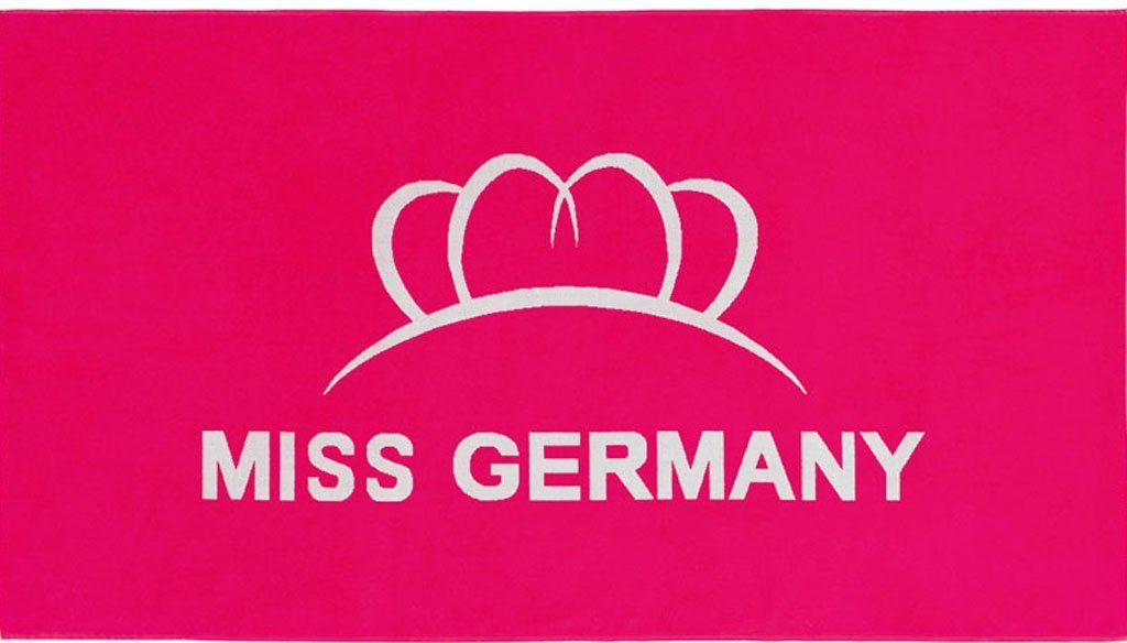 Miss Germany Strandtuch Miss Germany, Velours (1-St), Velours, mit großem Logo-Motiv von Miss Germany