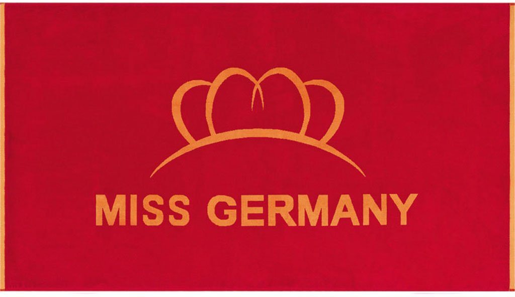 Miss Germany Strandtuch Miss Germany, Velours (1-St), Velours, mit großem Logo-Motiv von Miss Germany