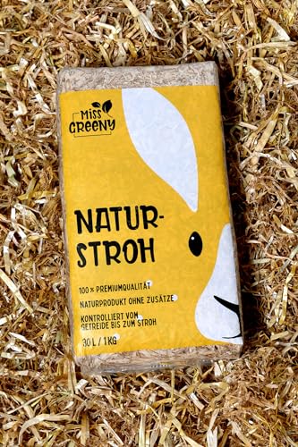 Miss Greeny - 1kg natürliches Getreide-Stroh - in Handlichen 1kg Beuteln Miss Greeny - 1kg natürliches Getreide-Stroh - in Handlichen 1kg Beuteln von Miss Greeny