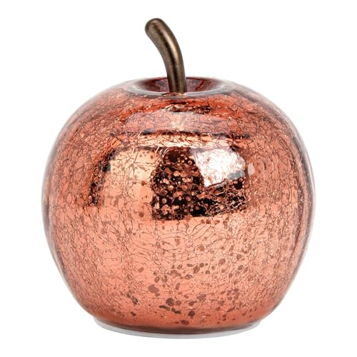 Deko-Figur Apfel mit LED Beleuchtung - 10 LEDs - Obst aus Glas in Metallic Roségold batteriebetrieben inklusive Timer-Funktion Wohnungs-Deko für Herbst, Winter, Advent & Weihnachten Weihnachts-Deko Deko-Figur Apfel mit LED Beleuchtung - 10 LEDs - Obst aus Glas in Metallic Roségold batteriebetrieben inklusive Timer-Funktion Wohnungs-Deko für Herbst, Winter, Advent & Weihnachten Weihnachts-Deko von Miss Lovely