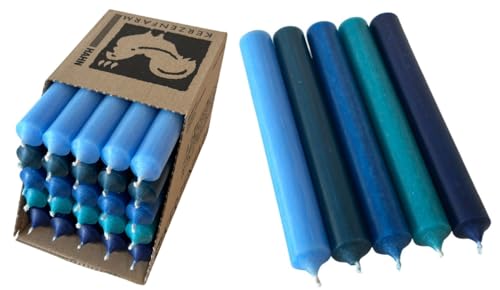 Kerzenfarm Hahn Stabkerzen Bunt - Kerzenset 25 Stück - Premium Qualität Made in Germany - 22mm Durchmesser, 18cm Länge bunte Kerzen durchgefärbt - Stabkerzen pastellfarben - Tafelkerzen Set 3 Kerzenfarm Hahn Stabkerzen Bunt - Kerzenset 25 Stück - Premium Qualität Made in Germany - 22mm Durchmesser, 18cm Länge bunte Kerzen durchgefärbt - Stabkerzen pastellfarben - Tafelkerzen Set 3 von Miss Lovely