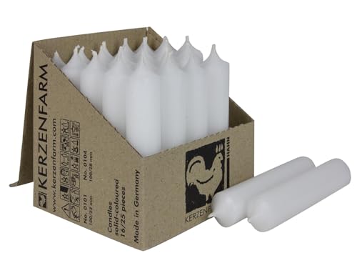 Kurze Stabkerzen Tafelkerzen durchgehend gefärbt Spitzkerzen für die Tisch-Deko zur Hochzeit Weihnachten & Party (10, Weiß) Kurze Stabkerzen Tafelkerzen durchgehend gefärbt Spitzkerzen für die Tisch-Deko zur Hochzeit Weihnachten & Party (10, Weiß) von Miss Lovely