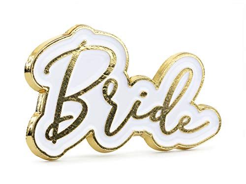 Button Pin Anstecker Anstecknadel "BRIDE" in weiß & gold für Junggesellinnen-Abschied JGA-Party Frau-en Accessoires Hochzeit Hochzeit-s-Dekoration Hen Party-Zubehör Deko Braut Button Pin Anstecker Anstecknadel "BRIDE" in weiß & gold für Junggesellinnen-Abschied JGA-Party Frau-en Accessoires Hochzeit Hochzeit-s-Dekoration Hen Party-Zubehör Deko Braut von Miss Lovely