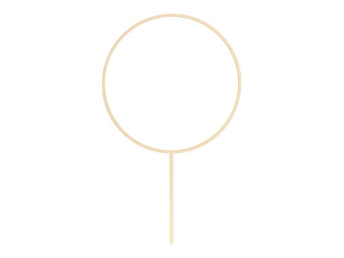 Miss Lovely DIY Kuchen-Aufsatz Hoop Kuchen-Stecker Torten-Aufsatz aus Holz Kuchen-Deko Cake Topper Hochzeit Baby-Party Konfirmation Kommunion Taufe Deko Accessoires Gebäck Bastel-Bedarf & Zubehör von Miss Lovely