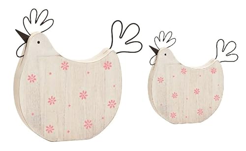 Miss Lovely Deko-Figur HÜHNER in Creme weiß & rosa aus Holz Henne/Huhn mit Blumen Oster-Fest Oster-Dekoration Deko-Figur geblümt Frühling Ostern Moderne Oster-Deko 2er Set Miss Lovely Deko-Figur HÜHNER in Creme weiß & rosa aus Holz Henne/Huhn mit Blumen Oster-Fest Oster-Dekoration Deko-Figur geblümt Frühling Ostern Moderne Oster-Deko 2er Set von Miss Lovely