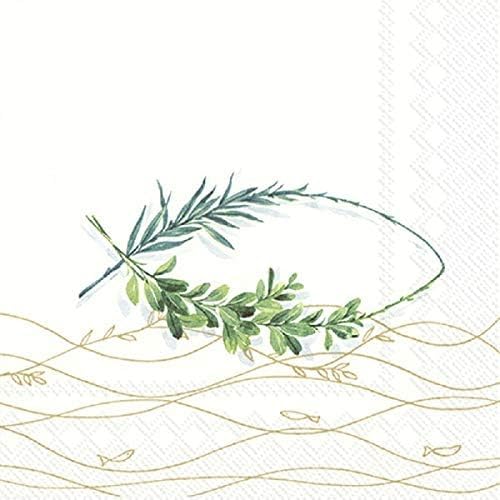 Miss Lovely Kommunions-Servietten Konfirmations-Servietten Believe mit Fisch & grünem Kranz Botanical Eukalyptus Kirchliches Fest Kommunion Konfirmation Firmung Taufe Junge & Mädchen 60 Servietten Miss Lovely Kommunions-Servietten Konfirmations-Servietten Believe mit Fisch & grünem Kranz Botanical Eukalyptus Kirchliches Fest Kommunion Konfirmation Firmung Taufe Junge & Mädchen 60 Servietten von Miss Lovely
