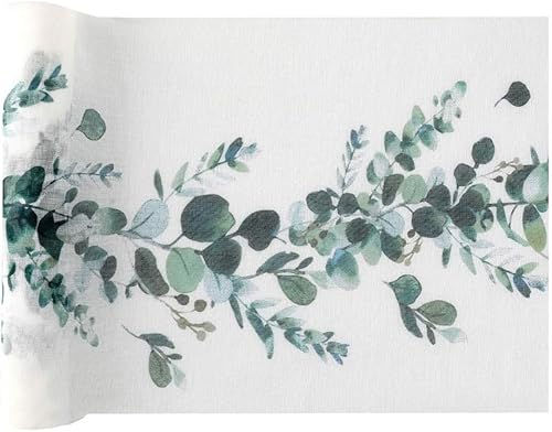 Tischläufer Tischdecke Tischband mit Eukalyptus Blättern Botanical Natural Living in weiß & grün Tisch-Dekoration Frühling Sommer Ostern Hochzeit 3 Rollen = 9m Tischläufer Tischdecke Tischband mit Eukalyptus Blättern Botanical Natural Living in weiß & grün Tisch-Dekoration Frühling Sommer Ostern Hochzeit 3 Rollen = 9m von Miss Lovely