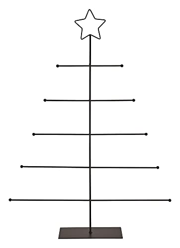 Moderner Tannebaum Weihnachtsbaum großer XXL Aufsteller Baum Deko-Figur aus Metall in schwarz Weihnachts-Deko Deko-Figur Weihnachtsdekoration Weihnachten Herbst Weihnachts-Deko Advent Geschenk-Idee von Miss Lovely