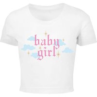 Miss Tee Kurzarmshirt "Miss Tee Damen Baby Girl Cropped Tee", (1 tlg.) von Miss Tee