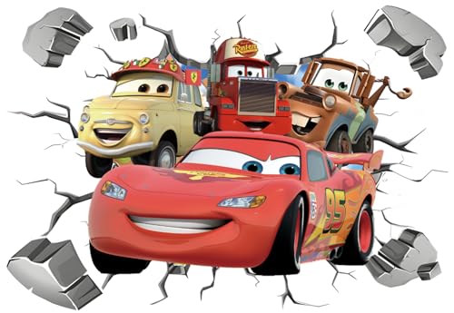 Cars 3D Aufkleber Cars Wandtattoo Cars Wandaufkleber Cars Wandsticker Cars Disney Wandtattoo Cars Kinderzimmer Dekoration Abnehmbare Aufkleber Wall Stickers Cars von Miss-shop