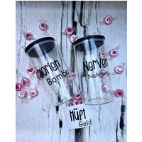 Vorratsglas Mit Spruch - Schwarzer Holzdeckel Nervennahrung Vorratsglas Mit Spruch - Schwarzer Holzdeckel Nervennahrung von MissDekoqueen