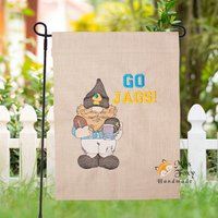 Jacksonville Jaguars Football Gnome Go Jags Willkommen Garten Flagge Schild Gestickt Haus Wärme Geschenk Herbst Thanksgiving von MissFoxyHandmade