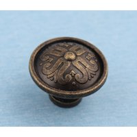 Antike Messing Floral Möbelknopf - 30 Mm Legierung Schubladenknauf von MissHandcraft