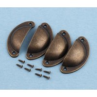 Antiker Messing Schubladenknauf Aus Eisen | 81 X 33 Mm von MissHandcraft